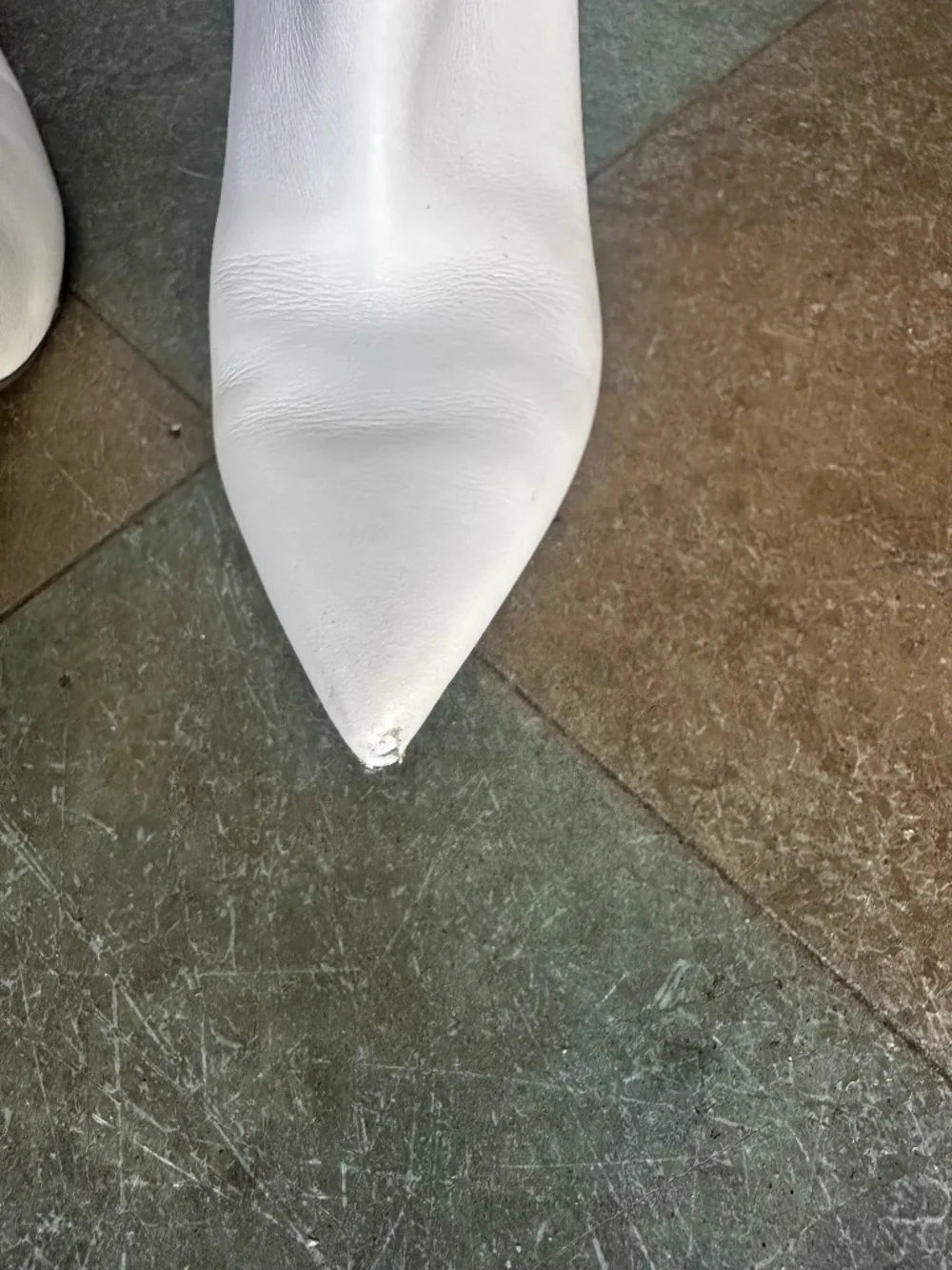 Marc Fisher White Bootie